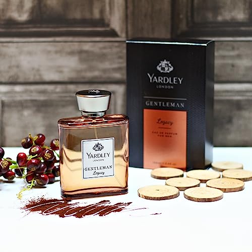 Yardley London Gentleman Legacy Eau De Parfum - 100ml Luxury Fragrance Signature Notes Of Pink Pepper & M&arin For Men