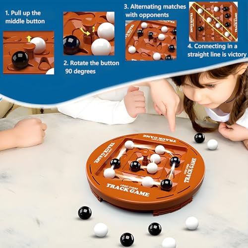 Checkzed Orbital Logic Board Game, 2-Player Strategy Game for Kids & Adults, Ages 8+, Interactive & Educational