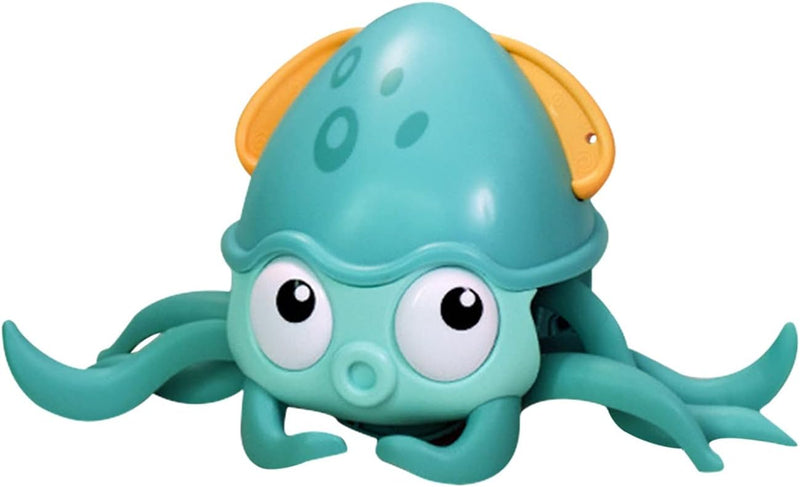Octopus Beach Toys, Baby Bath Toy, Interactive Bath Toys, Wind Up Octopus Pull Along Toy with Rope for Toddlers Boys Girls, Plastic Water Toy for Swimming Summer Pool Bathroom Float Bath (Blue)