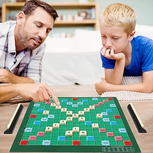 NALACAL Letter Game Table, Letter Matching Word Board Spelling Classic, Letter Matching Word Spelling Original Travel for Kids Adults Vocabulary Challenge Time Fidget Toy, Kids Spelling Letter Words