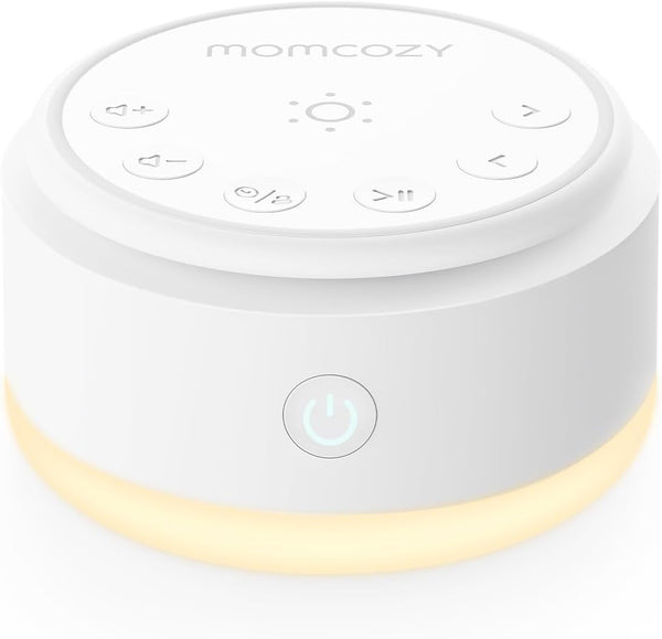Sound Machine for Baby-20 Soothing Sounds & Touch Warm Light Portable White Noise for Kids & Adults for Sleeping Timer and Memory Ideal Travel Companion & Nursery Must-Have - Warm Light