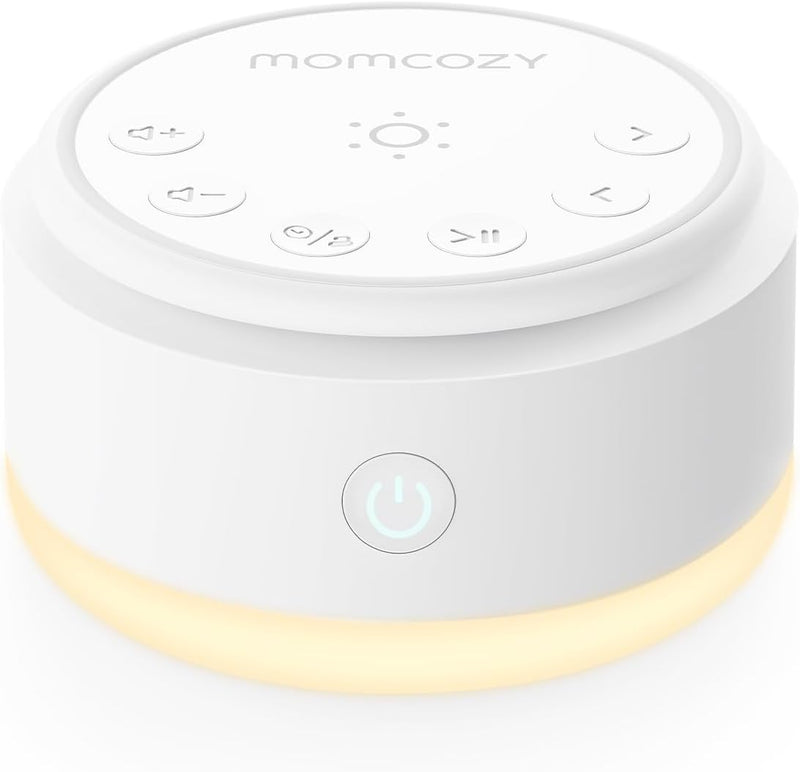 Sound Machine for Baby-20 Soothing Sounds & Touch Warm Light Portable White Noise for Kids & Adults for Sleeping Timer and Memory Ideal Travel Companion & Nursery Must-Have - Warm Light