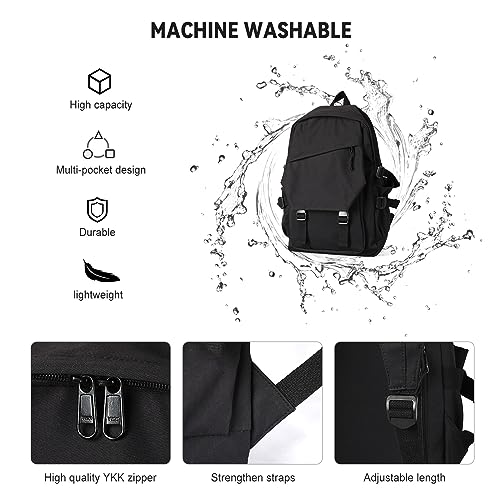 coowoz School Bag Lightweight Casual Daypack College Laptop Backpack for Men Women Water Resistant