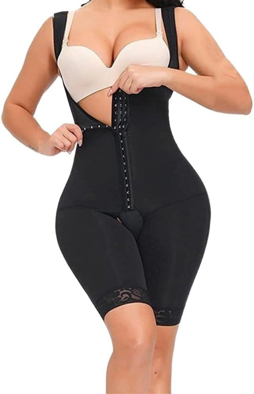 GHAKKE Fajas Colombianas Full Body Shaper For Women Post Surgery Reductive Girdles Butt Lift Shapewear Tummy Control Corset (Color : Black, Size : L) - L Black