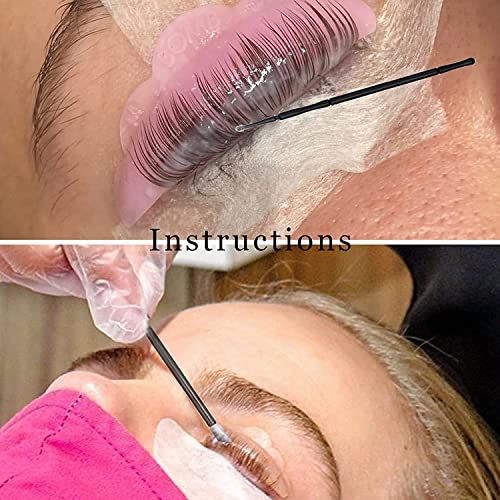 Lash Lift And T-i-n-t Tools, Lash Lifting Supplies, Brow Lamination Brushes, DIY Eyelash Perm Accessories At Home, Portable Brush Kit With Eye Pads All in one Individual 5 packs For Professional Use
