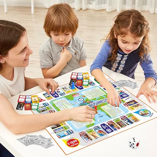 Ankit Toys & Games Business Board Game for Kids & Family Entertainment Indian Real Estate Strategic Trade and Property Management Basic Business for Ages 6+