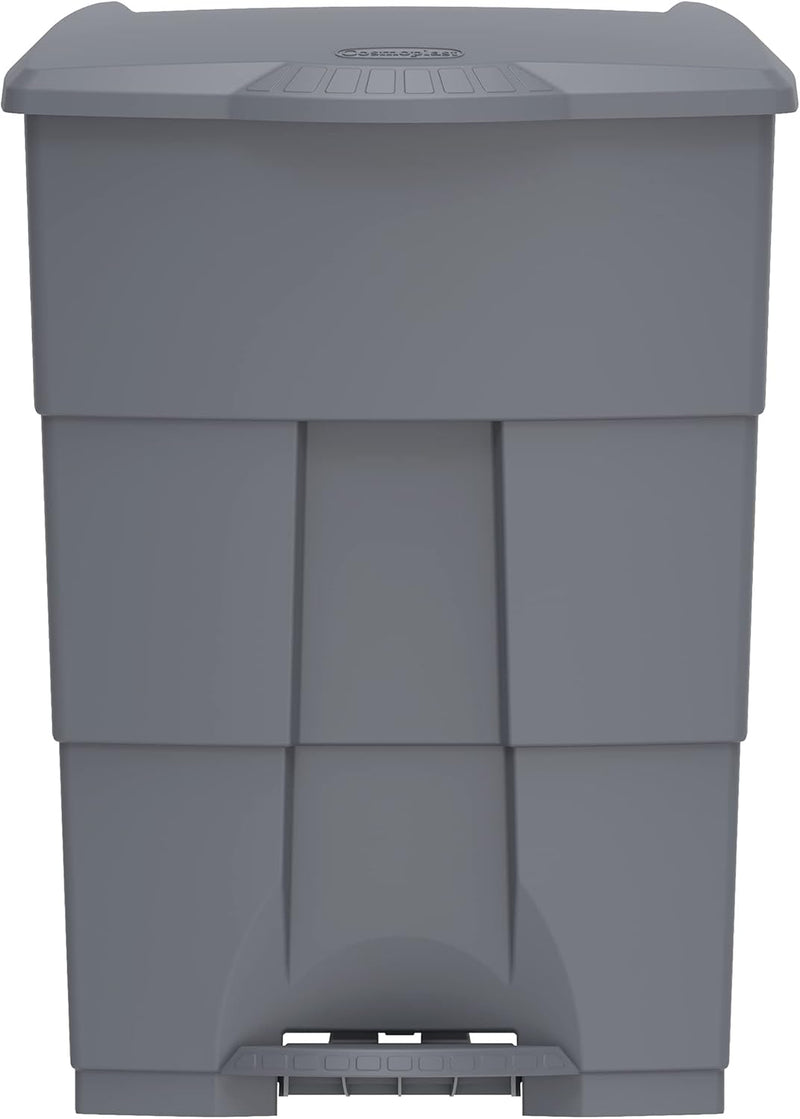 Cosmoplast 70L Step on Waste Bin with Pedal, Dark Grey