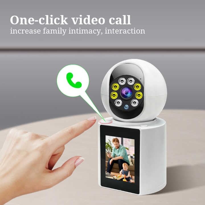 Two way video WiFi camera 1080P Video Calling WIFI HD Camera One-Click Video Calling Infrared Night Vision Video Baby Monitoring Camera, CCTV IP Camera Smart Auto Tracking Baby Monitor, Motion Detecti