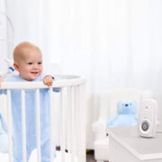 Motorola Nursery AM24 / MBP24 Audio Baby Monitor with Room Temperature Display, High Sensitivity Microphone and Two-Way Talk, White