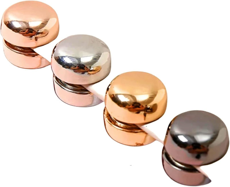FASHIONEEDA Hijab Pins Magnetic With Strongest Commercial Strength, Hijab Magnets for Women in Hijab Accessories and Pins for Scarf, No Snag Hijab Magnets (Round Shape-Set of 4)