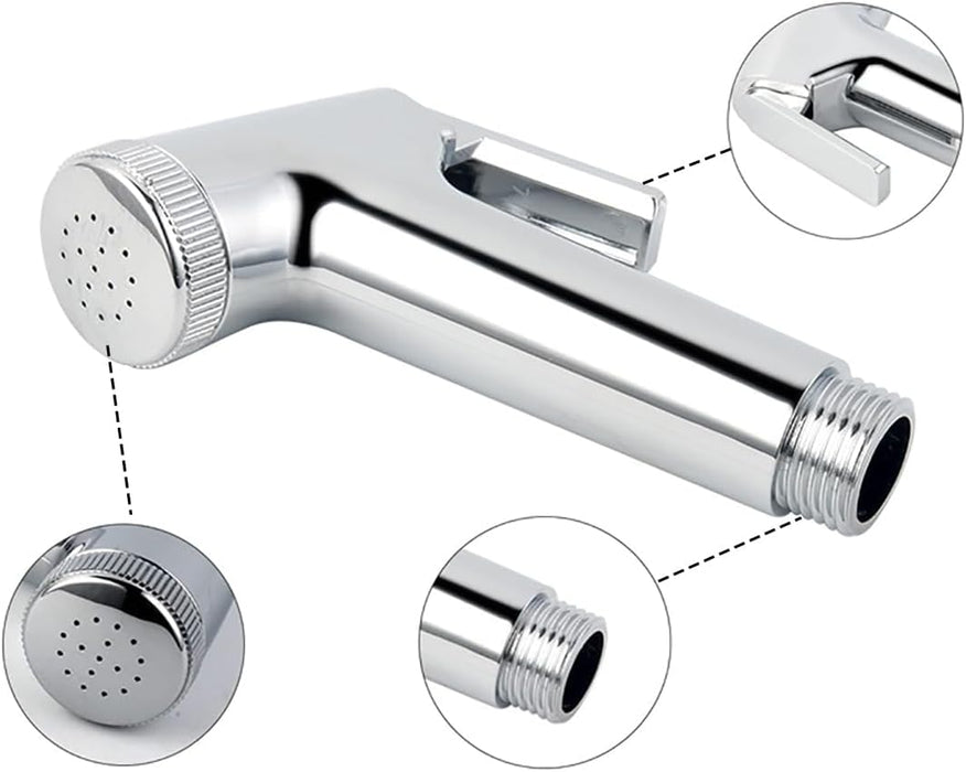 Azonee Bidet Sprayer for Toilet, Stainless Steel Handheld Bidet Spray Tap, Bidet Sprayer Shower Cleaning Attachment for Bathroom Toilet, Diaper Cleaning, Pet Bathing, 2 PCS