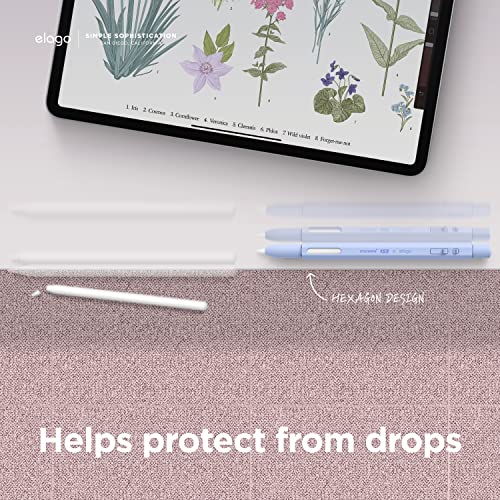 elago x MONAMI Pencil Case Compatible with Apple Pencil 2nd Generation Cover Sleeve, Classic Design, Compatible with Magnetic Charging and Double Tap - Viola