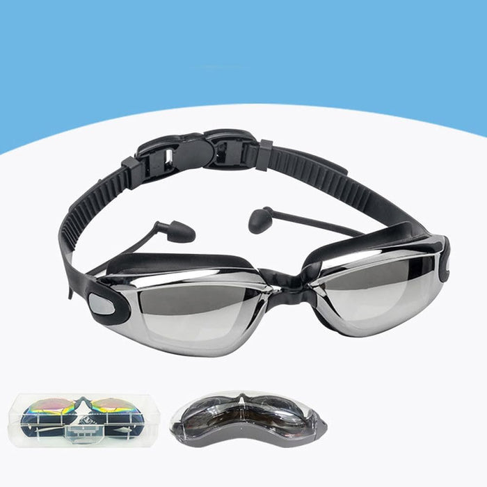Uv Resistant Swimming Goggles, Anti Fog Lenses, Adjustable Strap, High-Definition Racing Goggles, Waterproof And Anti Fog