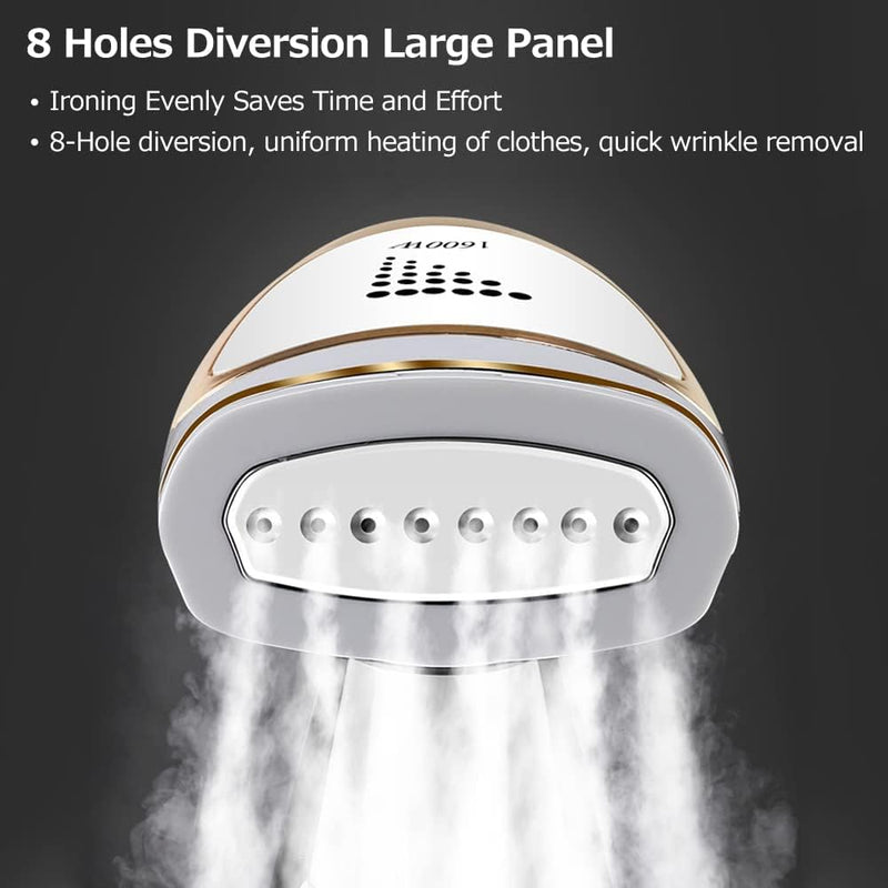 Travel Steam Generators，Portable Handheld Garment and Fabric Steamer 1600 Watts,40-Second Fast Heat-up, Auto-Off, Large Detachable Water Tank,2 in 1 Fabric Wrinkle Remover and Clothing Iron