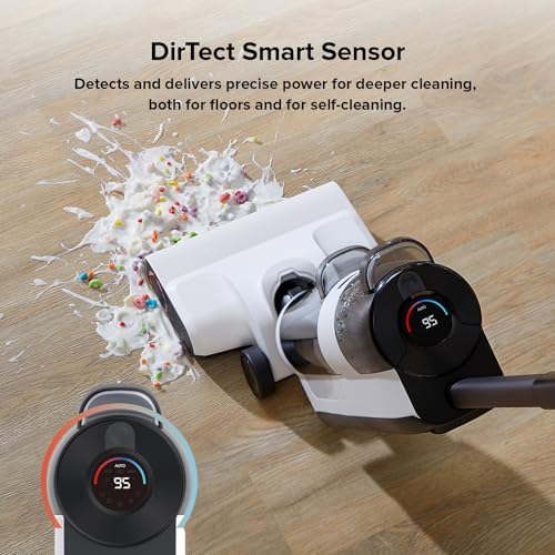 Roborock Flexi Lite Wet Dry Vacuum Cleaner Cordless, Lightweight Vacuum Mop with 17000 Pa Suction,180° FlatReach Design, Self-Cleaning and Hot Air Dry Floor Cleaner for Mopping Hard Floors