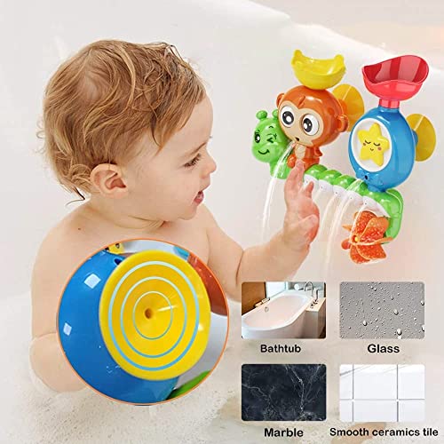 Baby Bath Toy for Toddlers 2 3 4 5 Years Baby Kids Boys and Girls,Bathtub Toy - Spinning Gear and Googly Eyes for Toddler or Baby Bath Time Sensory Development,Bath Tub Toys for Kids Baby