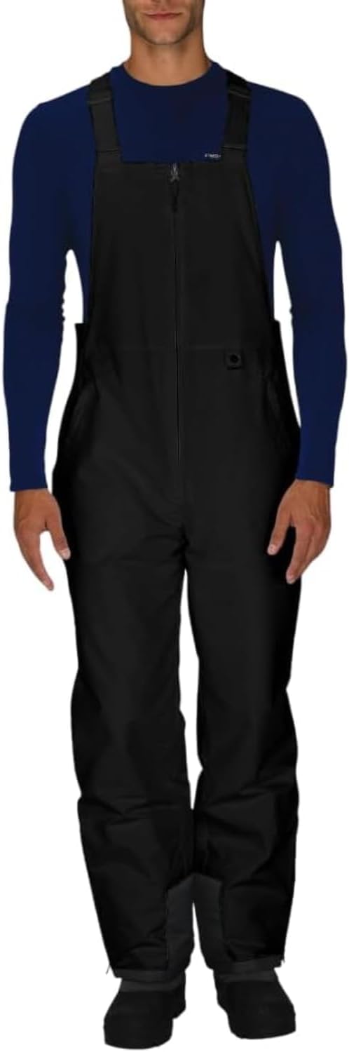 Men's Essential Insulated Bib Overalls - Black