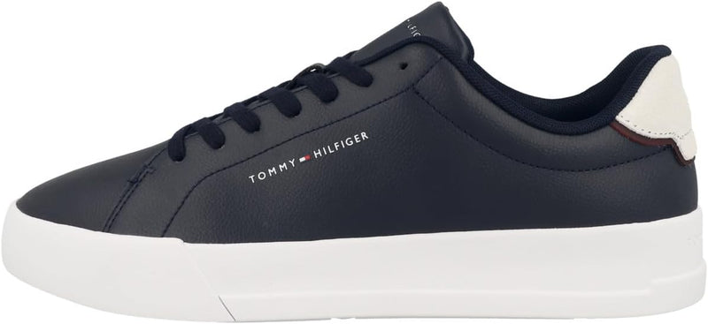Tommy Hilfiger Men’s Detail Essential Leather Court Trainers
