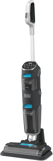 Black & Decker 10.8V 27Wh Cordless Handheld Pet Vacuum Cleaner With 2.5Ah Li-Ion Battery, 35AW Suction Power, 500ml Bowl Capacity, Powered Brush, Smart Tech Sensors DVJ325BFSP-GB 2 Years Warranty - Wet and Dry Mop