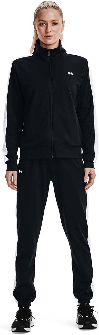 Womens Tricot Tracksuit Black / / White XXL .