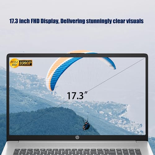 HP Laptop 17, 17.3" FHD Display, 32GB RAM, 1TB SSD, AMD Ryzen 5 Processor (Beats i7-1165G7, Up to 4.3GHz), Webcam, Numeric Keypad, Long Battery Life, Windows