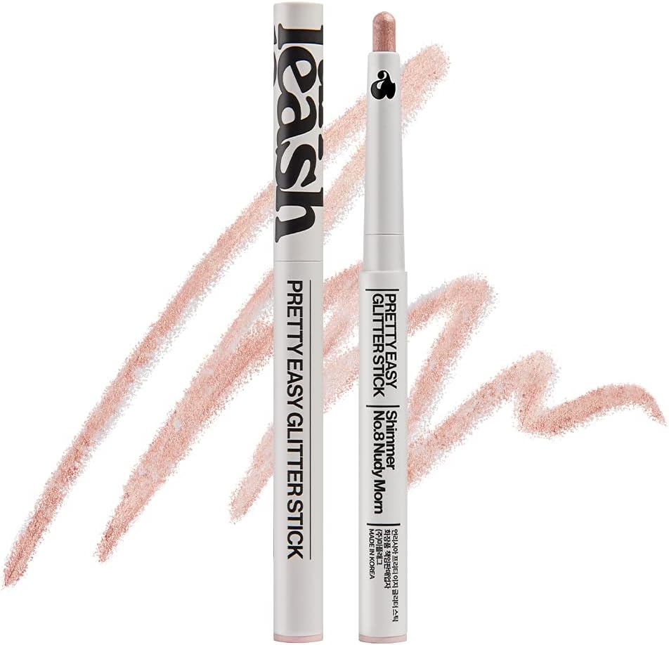 Pretty Easy Glitter Stick cream eyeshadow pencil crayon smudge-proof long lastingshimmer pearleasy use glitterveganmultijust 3 secondseye shadow (N2 Flutter)