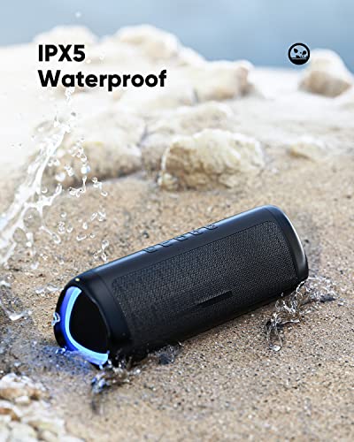 BolaButty Bluetooth Speaker with HD Sound, Portable Wireless, IPX5 Waterproof, Up to 24H Playtime, TWS Pairing, BT5.3, for Home/Party/Outdoor/Beach, Electronic Gadgets, Birthday Gift (Black)