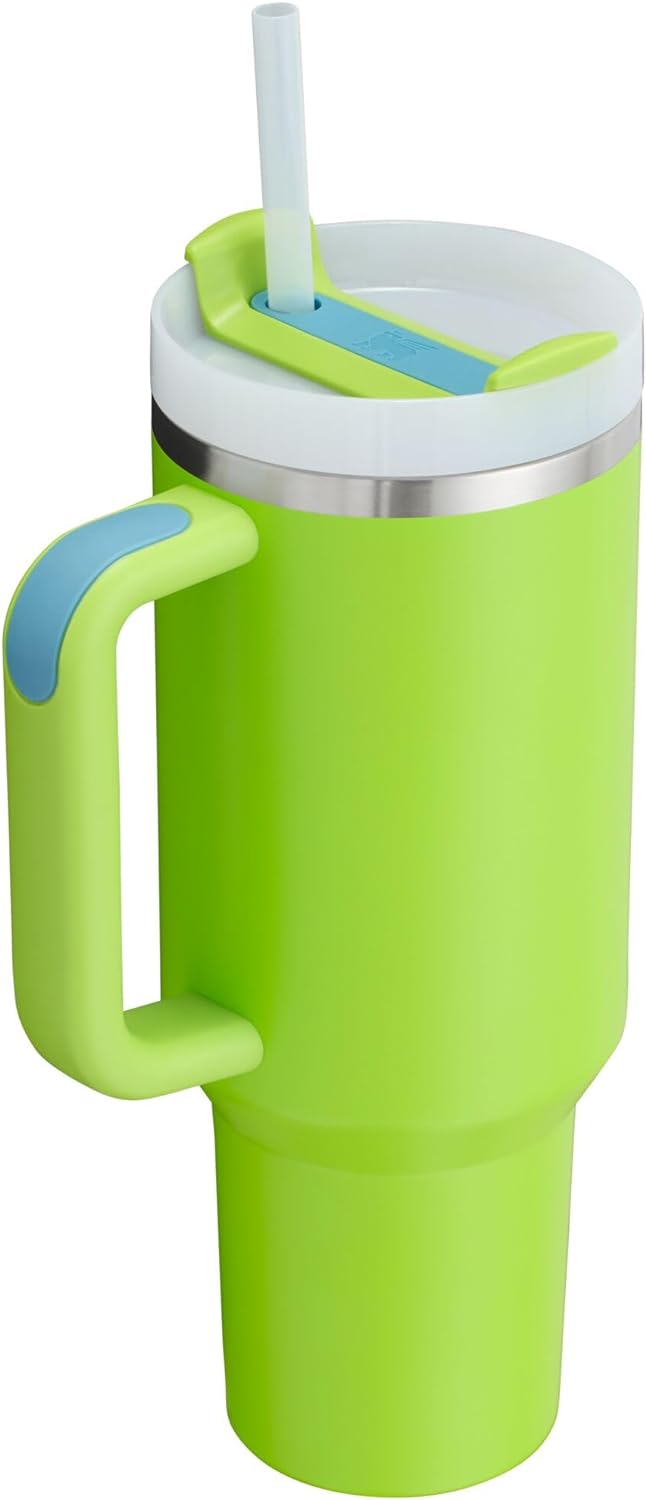 Stanley Quencher H2.0 Tumbler with Handle & Straw 40 oz | Twist On 3-Way Lid | Cupholder Compatible for Travel | Insulated Stainless Steel Cup | BPA-Free | Seafoam