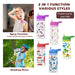 SUPERFA Kids Water Bottles with Spray Mist, BPA Free Kids Drinking Bottles with Spray, 420ml Spray Water Bottle for Kids School and Cooling, Green