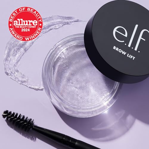 e.l.f. Brow Lift, Clear Eyebrow Shaping Wax For Holding Brows In Place, Creates A Fluffy Feathered Look
