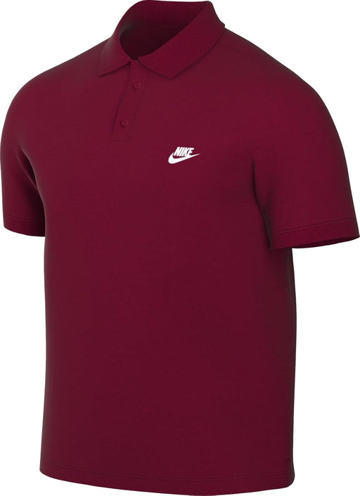 Men M Nk Club SS Polo Pique Short Sleeve Polo - TEAM RED/(WHITE)