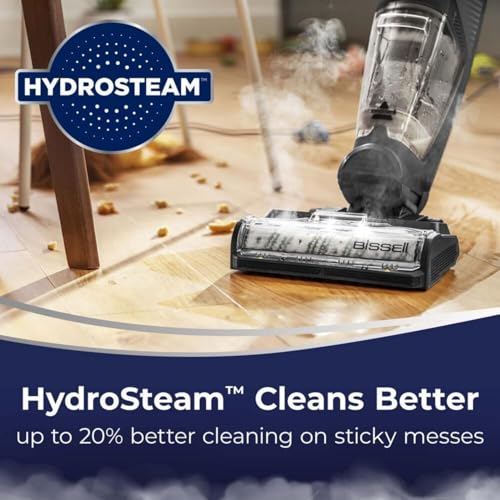 BISSELL CrossWave HydroSteam 3527E – Wet & Dry All-in-One Vacuum, Mop and Steam with the Power of Hydrosteam Technology. For use on Tiles, Wood Floors, Rubber Floor & Mats | 2-Year BISSELL Warranty