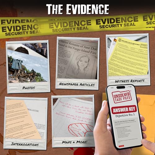 Unsolved Case Files Doe, Jane - Cold Case Murder Mystery Game - Can You Solve The Crime. Who Killed Jane Doe.