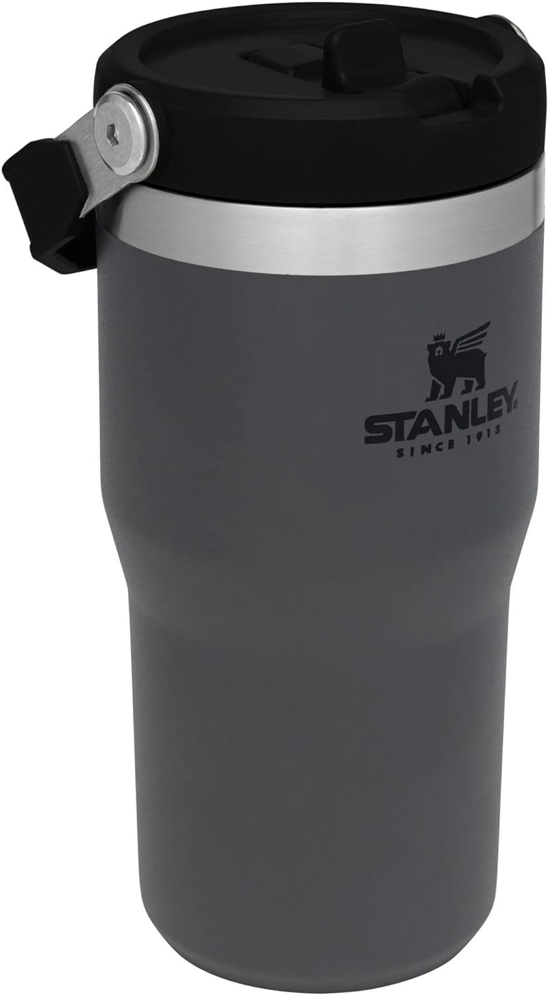 STANLEY IceFlow Stainless Steel Tumbler with Straw Vacuum Insulated Water Bottle for Home, Office or Car Reusable Cup with Straw Leakproof Flip Cold for 12 Hours or Iced for 2 Days 30 OZ, Polar, 1 ea