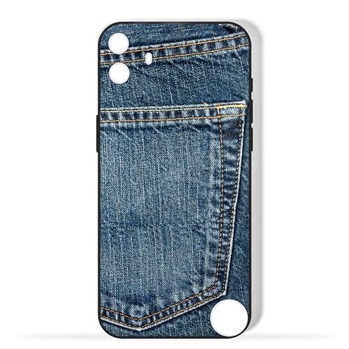 TPU Mobile Back Case Cover Compatible with Nothing CMF Phone 1 Model withJeans Pocket Pattern
