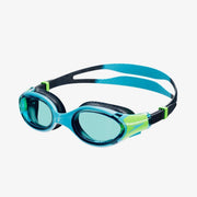 Speedo kids Biofuse 2.0 Junior Goggles (pack of 1) - ONESZ Hypersonic Blue/True Navy/Lumo Green/Blu