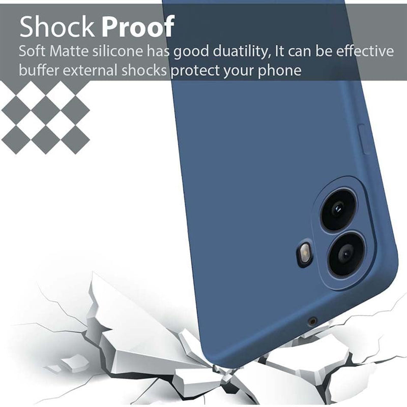Case for Nothing CMF Phone 1 Cover, Matte Surface Soft Cases [Ultra Thin] [Scratch-Resistant] TPU Protective Case Soft Mobile Phone Case for Nothing CMF Phone 1 (Blue)