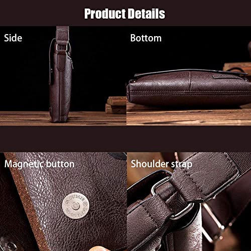 NALACAL JEEP Bag with Wallet for iPad and Personal Supplies - Dark Brown