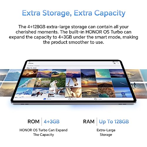 HONOR Pad X9, 11.5-inch Wi-Fi Tablet, 4GB흯, 120Hz 2K Fullview Display, 6 Speakers, Android 13, Space Grey