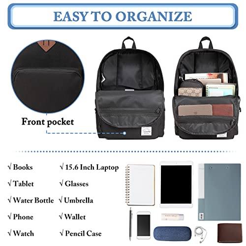VASCHY Backpack for Women Men, Ultra Lightweight School Bag for Kids Teen Boys Girls, Casual Daypack Work, Travel