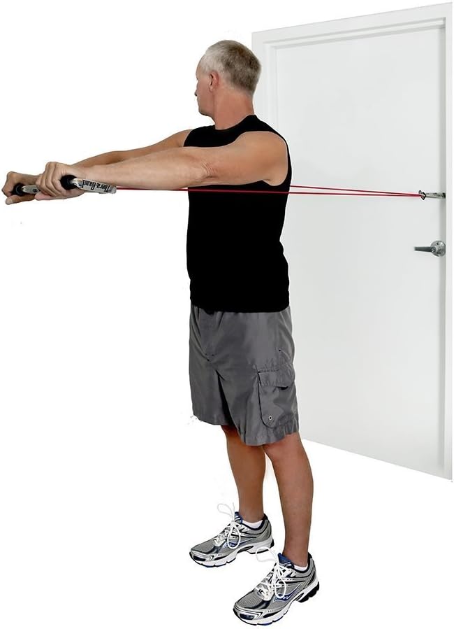 Theraband Resistance Band Handles, Attachments for Resistance Bands and Tubing, Pair of Foam Grip Pull Handles for Lower and Upper Body Exercises, Pilates, Yoga
