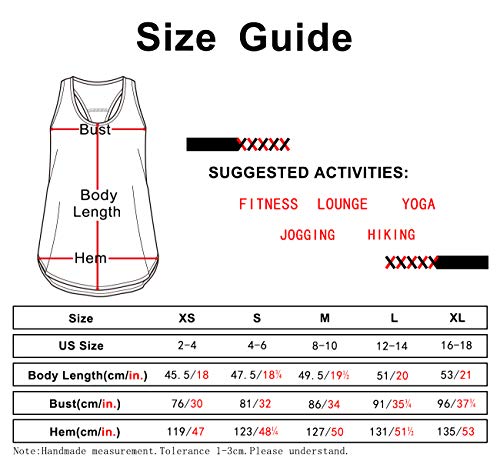 icyzone Women's Racerback Workout Athletic Running Tank Tops Loose Fit (Pack of 2)
