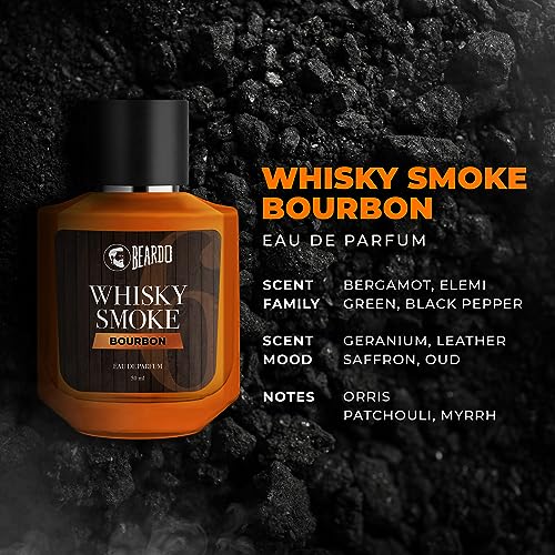 Beardo Whisky Smoke Bourbon & Mariner Perfume Combo 50ml | Long Lasting for Men | Oriental, Woody, Leathery | Fresh, Aqua Notes | Gift Set for Valentine's Day