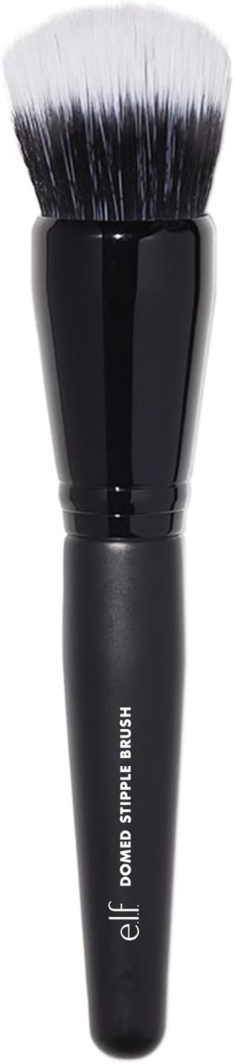 e.l.f. Domed Stipple Brush, Makeup Brush For Blending Product Into Skin, Creates A Soft Focus Effect, Made With Synthetic Bristles