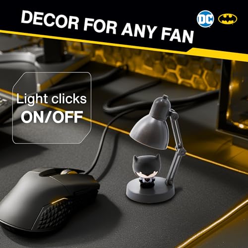 Blue Sky Studios Batman Mini Lamp Figure, Collectible Tiny Figurine Desk Decor, Licensed Gifts and Merchandise