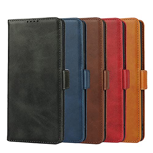 iCoverCase Samsung Note 9 Case, Leather Wallet Case with Card Holder [Built-in Magnet] Shockproof Protective Flip Cover for Samsung Galaxy Note 9 - Dark Brown