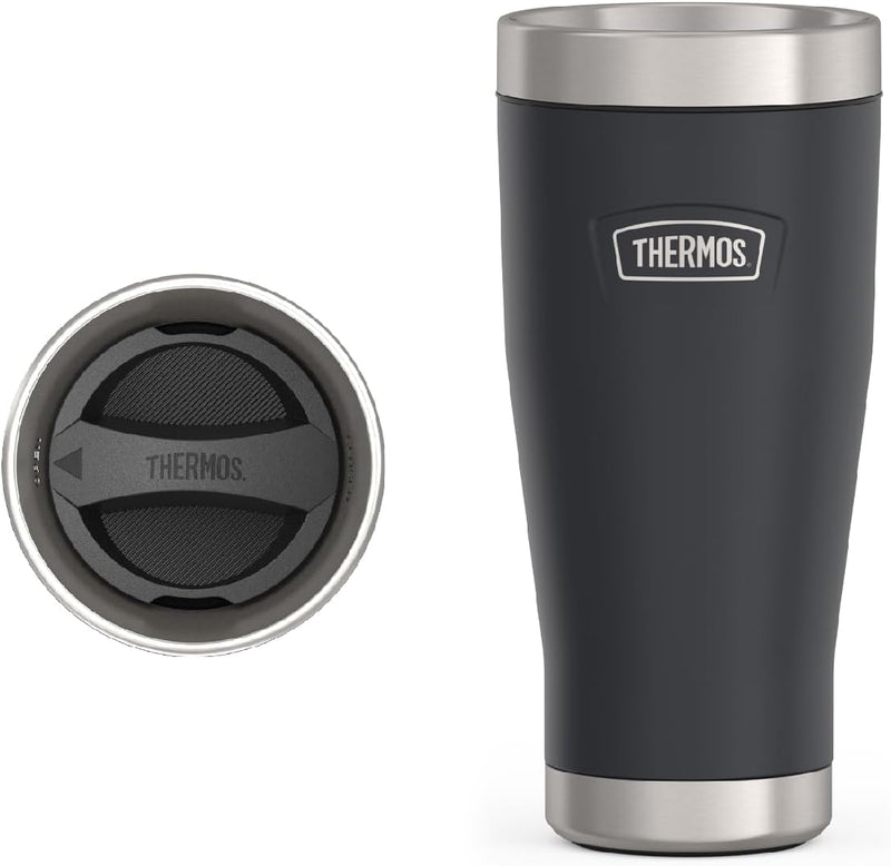 THERMOS ICON STAINLESS STEEL VACUUM INSULATED SANDSTONE TUMBLER 470 ML, IS1012SN, TRAVEL MUG, TUMBLER WITH HANDLE, COFFEE MUG