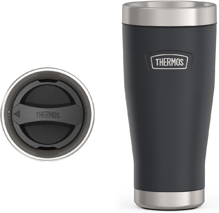 THERMOS ICON STAINLESS STEEL VACUUM INSULATED SANDSTONE TUMBLER 470 ML, IS1012SN, TRAVEL MUG, TUMBLER WITH HANDLE, COFFEE MUG