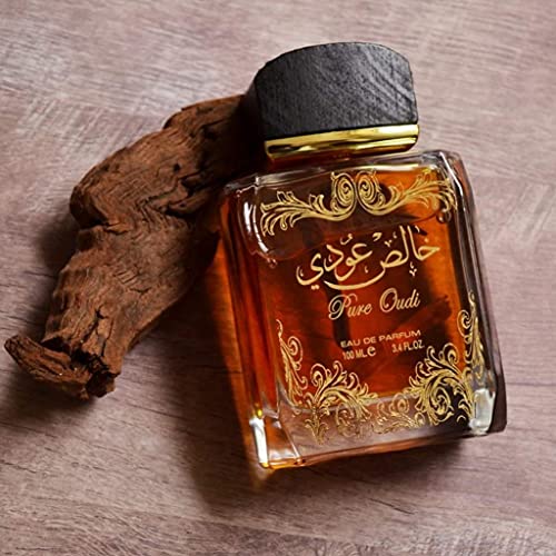 Lattafa Pure Oudi Eau De Parfum For Unisex,100 ml with Deodorant 50 ml