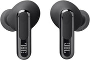 JBL LIVE FLEX 3 True wireless noise-cancelling earbuds with open-stick design and 50 hours total playback plus wireless charging, Blue